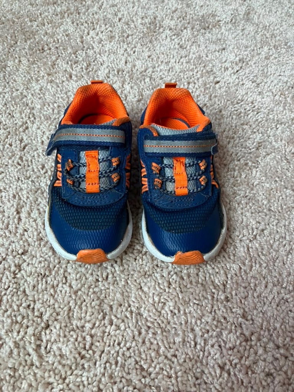 Stride Rite Made to Play Journey 3.0 Kids Navy and Orange Fall Sneakers